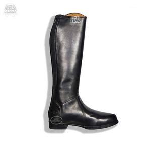 100% bottes d'équitation en cuir pur hommes femmes longues hautes accessoires d'équipement de cheval marron noir - Product Image 4