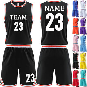 Uniformes de basket-ball unisexes, maillots réversibles imprimés professionnels, shorts, kit d'entraînement athlétique, taille plus - Product Image 1