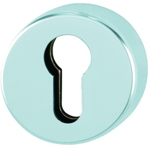 Porte-clés en métal HOPPE en aluminium F1 Key Rosette 42HS avec écusson rond PZ de 10 mm - Product Image 1