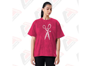 Stylish <b>Women's</b> Acid Wash T-<b>Shirt</b> Soft Trendy Comfortable with Eco-Friendly Denim Batik <b>Corduroy</b> <b>for</b> Summer - Product Image 4