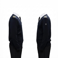 Conjunto de Uniforme de Guardia de Seguridad Personalizado, Tela de Sarga de Lana, Chaqueta Protectora Profesional para Guardias y Equipo