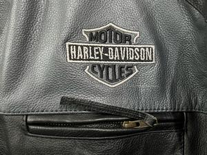 Chaqueta de Cuero Genuino Harley con Logo Bordado en 3D Hecha a Medida para Hombre, Mangas Convertibles, Forro Extraíble, Anti-UV - Product Image 3