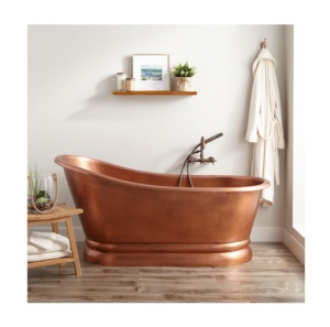 Best Exporter in India's Customized Deluxe Bath Tub Pure <b>Copper</b> with Trending Design for Bathroom & Hotel Massage Application - Product Image 6