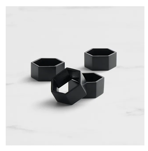 Metal Napkin ring Heart Shape Crafts Black Polished High Quality Metal Napkin Ring for Dinner <b>Table</b> - Product Image 5