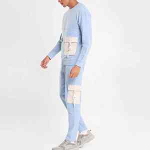 Nuevo diseño de gran tamaño Fit hombres chándal-Casual Streetwear T precio al por mayor chándal Unisex transpirable - Product Image 5