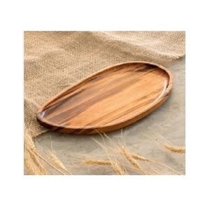 Nouveaux plateaux de service à compartiment en bois massif conçus Plateau en bois fait à la main pour une utilisation polyvalente à prix réduit - Product Image 3