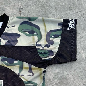 Nuevo 2025 camiseta Unisex de gran tamaño de alta calidad Malla tela de algodón hombres/mujeres camisetas de cuello de gran tamaño - Product Image 5