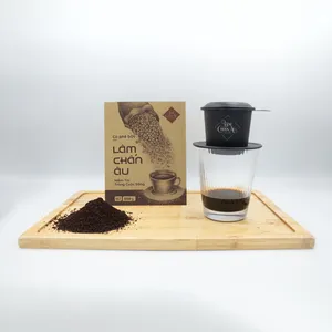 Kahve tozu zemin kahve orta kızartma aromatik koku koyu kızartma zemin kahve uzun ömürlü Aftertaste üretimi OEM/ODM