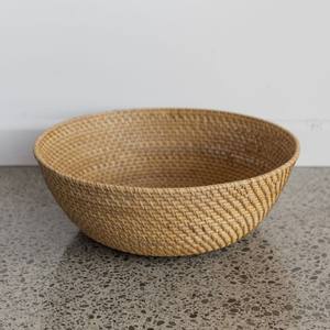 Mejor oferta, organizadores de despensa de alta calidad, cestas de almacenamiento para cocina, cesta poco profunda de ratán natural - Product Image 6