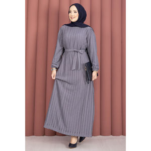 Vestido de Noche Largo y Elegante Zaranur, con Cinturón Desmontable, Color Gris, Silueta en A, Estilo de Fiesta, con Lentejuelas, Largo hasta el Suelo, Talla XS - Product Image 4