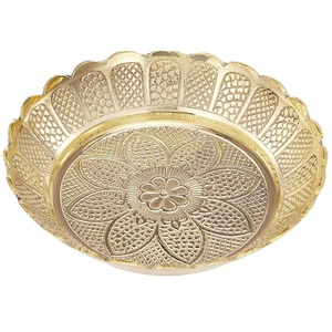 Bandeja de metal ovalada de diseño de tendencia con diseño elegante de color rústico y material de alta calidad para comida, Cena, bodas - Product Image 5