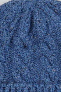 New Arrival Knit Cable Pattern Warm Adjustable Blue & <b>Navy</b> Beanies <b>Caps</b> For <b>Men</b> & Women Stretchable Athletic Beanies <b>Caps</b> - Product Image 5