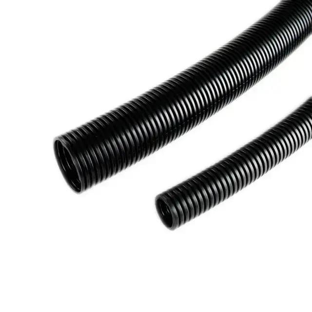 Conducto de alambre de cable flexible de plástico, manguera elástica, tubo de escape Pp corrugado, tubos industriales de alta calidad y bajo precio