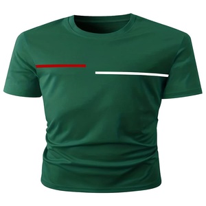 Camiseta de Verano para Hombre, Diseño Personalizado OEM, 100% Algodón Teñido, Estampado Sólido, Corte Regular, Manga Corta, Tejido Ecológico de Secado Rápido - Product Image 1