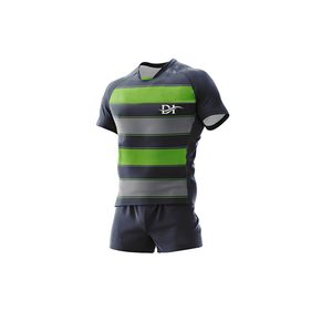 Professionnel 100% Polyester Rugby Football Uniforme Confortable À Séchage Rapide Ensemble Respirant Vêtements De Sport - Product Image 4