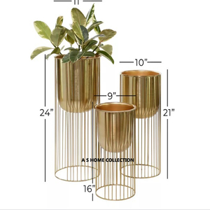 Decoración de escritorio para el hogar y la Oficina, venta al por mayor, macetas de plantas de metal baratas para interiores - Product Image 3