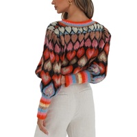 Cardigan en tricot sur mesure de haute qualité pour femme, col en V oversize, motif floral, style couverture d'hiver, boutons dissimulés, décontracté, 100% pull
