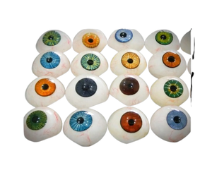 Ojo protésico humano vintage ~ ojos de plástico artificiales antiguos mezcla de ojos conjunto de 10 tonos diferentes... - Product Image 4