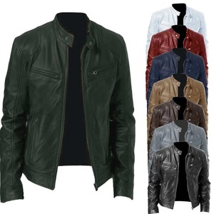 Abrigo de invierno para hombre, chaqueta de cuero Vintage de estilo inglés Informal, Parkas para hombre, chaqueta de cuero de bolsillo larga y cálida a la moda de otoño para hombre - Product Image 4