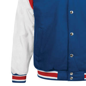 Vestes d'université chaudes en laine pour hommes pour la saison d'hiver avec doublure intérieure matelassée et fermeture à pression - Product Image 4