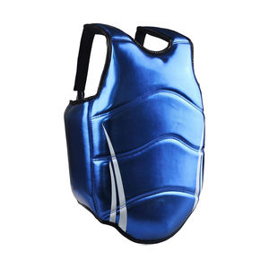 Protection de poitrine d'entraînement Gel rembourrage soutien de poitrine Logo Taekwondo garde de poitrine boxe protecteur de corps vêtements d'entraînement d'arts martiaux - Product Image 1