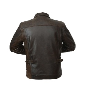Veste en cuir noir 100% authentique de haute qualité pour homme, veste en cuir de créateur haut de gamme pour homme - Product Image 2