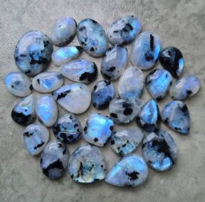 Calidad de Grado Superior 100% Natural Rainbow Moonstone Octagon Gemstone Cabochon para diseño de joyería Producto a granel a precios baratos OEM - Product Image 1