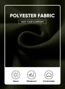 2025 haute qualité sweat à capuche décontracté Logo personnalisé hommes polaire sweat fermeture éclair col haut pull coton mélangé à capuche pour hommes - Product Image 6