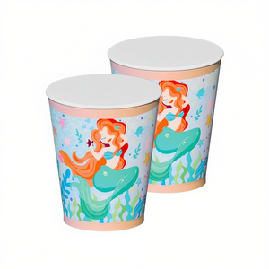 Gobelets Sirène Party Love 270ml, Vaisselle de Fête, Lot de 12 Pièces en Sachet - Product Image 2