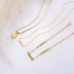 Three <b>Charm</b> Design Plain Rectangle Shape <b>Charm</b> Bracelet Turkish Handcrafted Wholesale 925 Sterling Silver Jewelry - Product Image 3