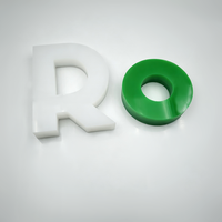 Lettres lumineuses 3D en acrylique, directement de l'usine, 360 °   Éclairage complet avec kit de montage pour enseignes de magasin