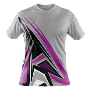 T-shirts à impression personnalisée en gros T-shirt de sublimation vierge respirant avec col montant Impression électorale promotionnelle bon marché - Product Image 1