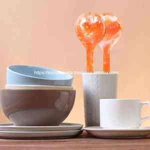 100 por ciento de herramientas de ensalada de resina, juego de servidores, cuchara hecha a mano ecológica, tenedor, Apto para lavavajillas, vajilla duradera fuerte para el hogar - Product Image 5