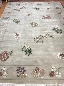 Alfombra de puerta con diseño cuadrado grande de estilo moderno, flecos rectangulares de estilo indonesio, lana, seda, hogar, sala de estar, área de coche de oración - Product Image 3