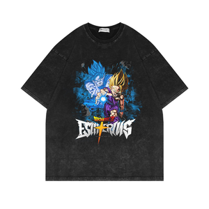 Nouveau T-shirt d'été pour homme à col rond, imprimé anime, décontracté, manches courtes, surdimensionné, tendance, hauts de mode pour homme - Product Image 1