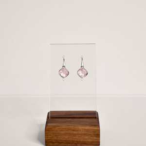 925 plata esterlina Natural cojín corte excelente cuarzo rosa piedra preciosa hecho a mano diseñador único pendiente colgante para mujer - Product Image 1