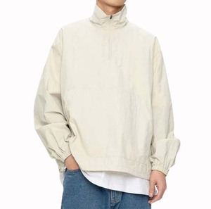 Customized Logo <b>Lightweight</b> Men's Zip Pullover Windbreaker Anorak Breathable Sport <b>Running</b> <b>Jacket</b> Windproof Plus Size for Summer - Product Image 4