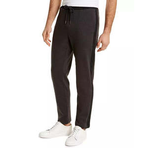 Calvin Klein Pantaloni Jogger da Uomo in Maglia Mista Neri con Elastico in Vita, Cerniera Personalizzata, Anti-Piega, Casual, Taglia Media - Product Image 1
