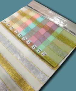 Tela de Poliéster Teñida de 44 Pulgadas de Ancho con Hilo Metálico Dorado y Plateado para Vestidos de Novia y Ropa Étnica Roto Jari - Product Image 5