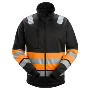 <b>Fluorescent</b> Color Road <b>Clothing</b> Hi Vis Safety Reflective Rain Coat Waterproof / Windproof Jacket for Safety Workers - Product Image 1