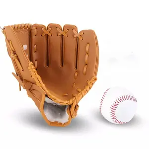 Guantes de béisbol para hombres y mujeres jóvenes, manoplas de entrenamiento para exteriores, venta al por mayor, precio bajo