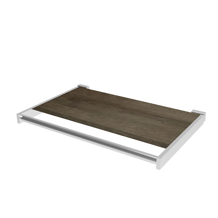 Frame (Stain) + Wood Shelf (Dark Brown)