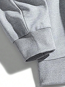 เสื้อสเวตเชิ้ตคอกลมแขนยาวลำลองทรงหลวมสำหรับผู้ชาย - Product Image 3