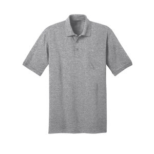 Camiseta Polo de Manga Corta para Hombre, Mezcla de Tejido Jersey, con Bolsillo Lateral - Product Image 1