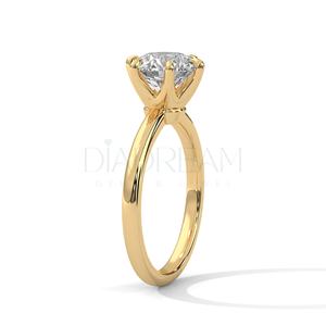 Bague en argent sterling 925 avec diamant solitaire pour femme en diamant de taille ovale cultivé avec clarté VVS dans un nouveau style à la mode - Product Image 4