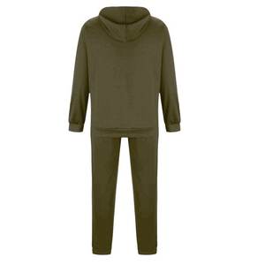 Chándal para hombre 100% algodón Trajes de sudor Conjuntos largos de 2 piezas Otoño Invierno Jersey Sudadera con capucha Chándales Patchwork Bolsillo de canguro - Product Image 4