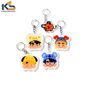 <b>Custom</b> Acrylic Promotional Gifts <b>Custom</b> Personalized Printing Acrylic <b>Keychain</b> Double-Side Printed Keychains - Product Image 3