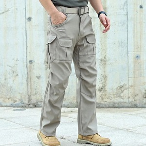 Casual Men's Straight Lightweight Tactical Cargo Pants with Multi-Pocket Custom Design 100% Cotton Hiking Joggers - Product Image 1