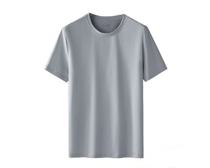 T-shirt en coton à imprimé essentiel avec logo personnalisé pour homme T-shirt oversize uni à manches courtes pour homme - Product Image 3