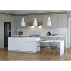 Custom Kitchen Bathroom Vanity Tops Calacatta Quartz Natural Stone Countertops Carrara Calacata Hotel Project Quartz Plate - Product Image 1